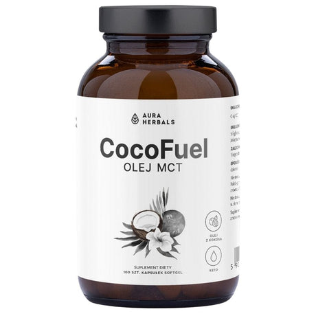 Aura Herbals Coco Fuel, MCT Oil 2000 mg - 100 Capsules