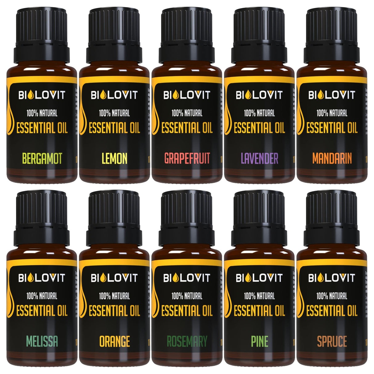 Bilovit Essential Oil Set, 10 Pieces - 10 ml