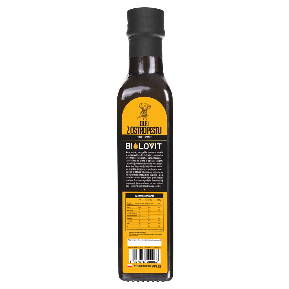 Bilovit Milk Thistle Oil Cold Pressed - 250 ml