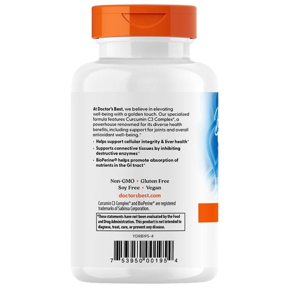 Doctor's Best High Absorption Curcumin + BioPerine - 120 Tablets