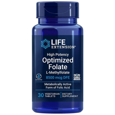 Life Extension High Potency Optimized Folate 8500 mcg - 30 Tablets