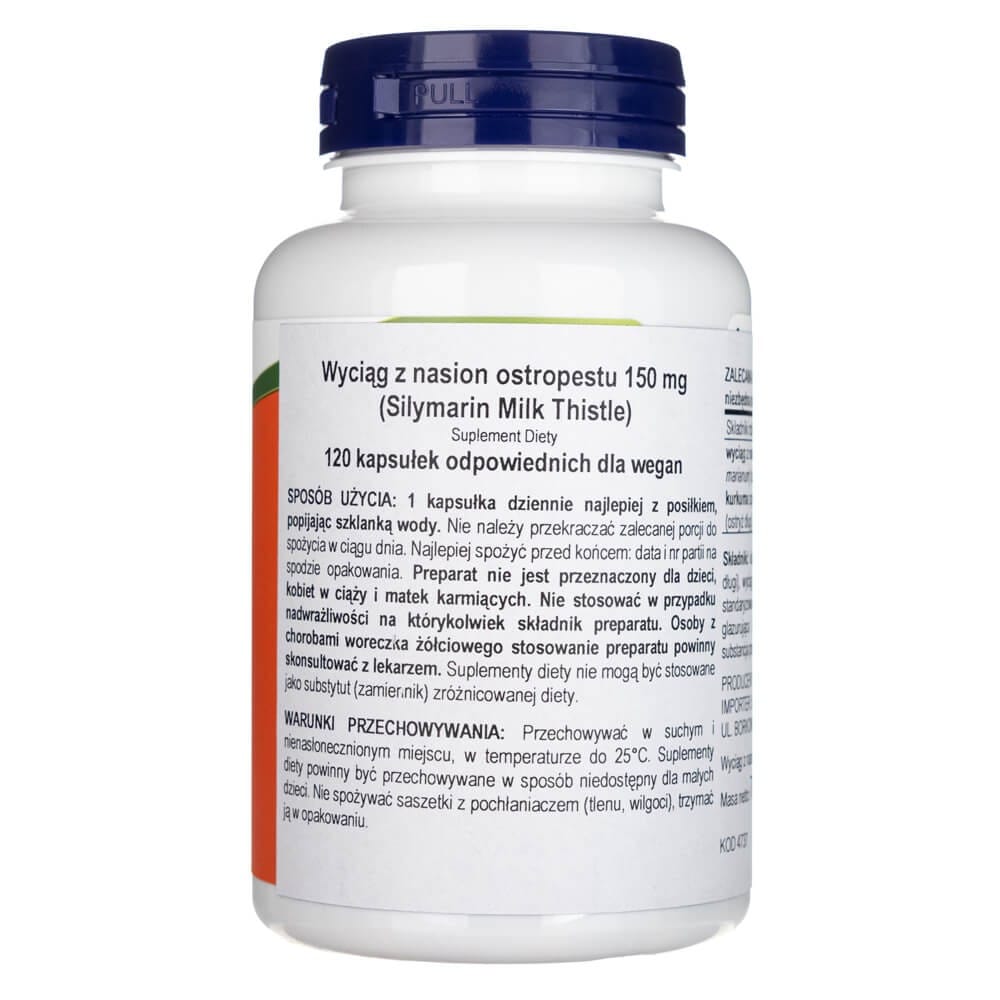 Now Foods Silymarin Milk Thistle 150 mg - 120 Capsules