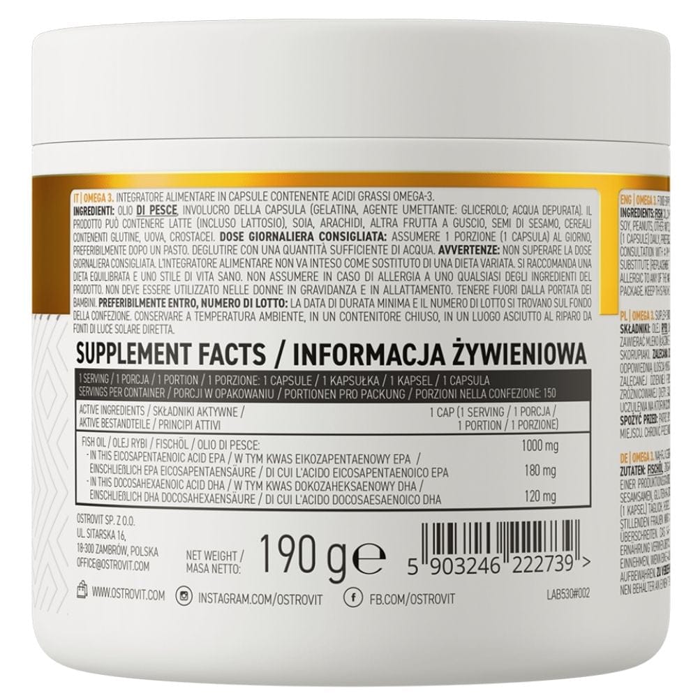 Ostrovit Omega 3 1000 mg - 150 Capsules