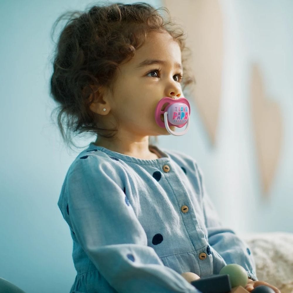 Philips Avent Ultra Air Pacifier, 6-18 Months, Girl - 2 Pieces