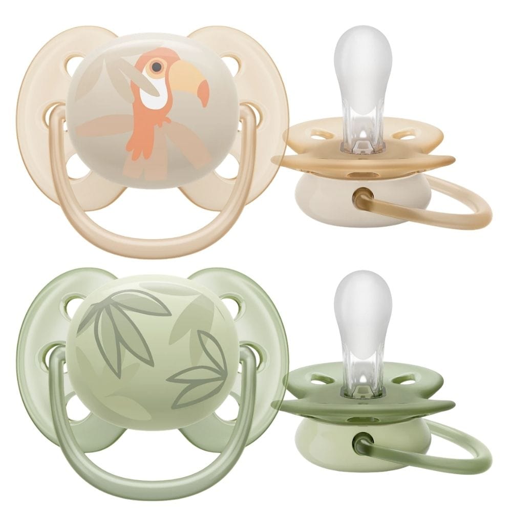 Philips Avent Ultra Soft Pacifier, 0-6 Months, Boy - 2 Pieces