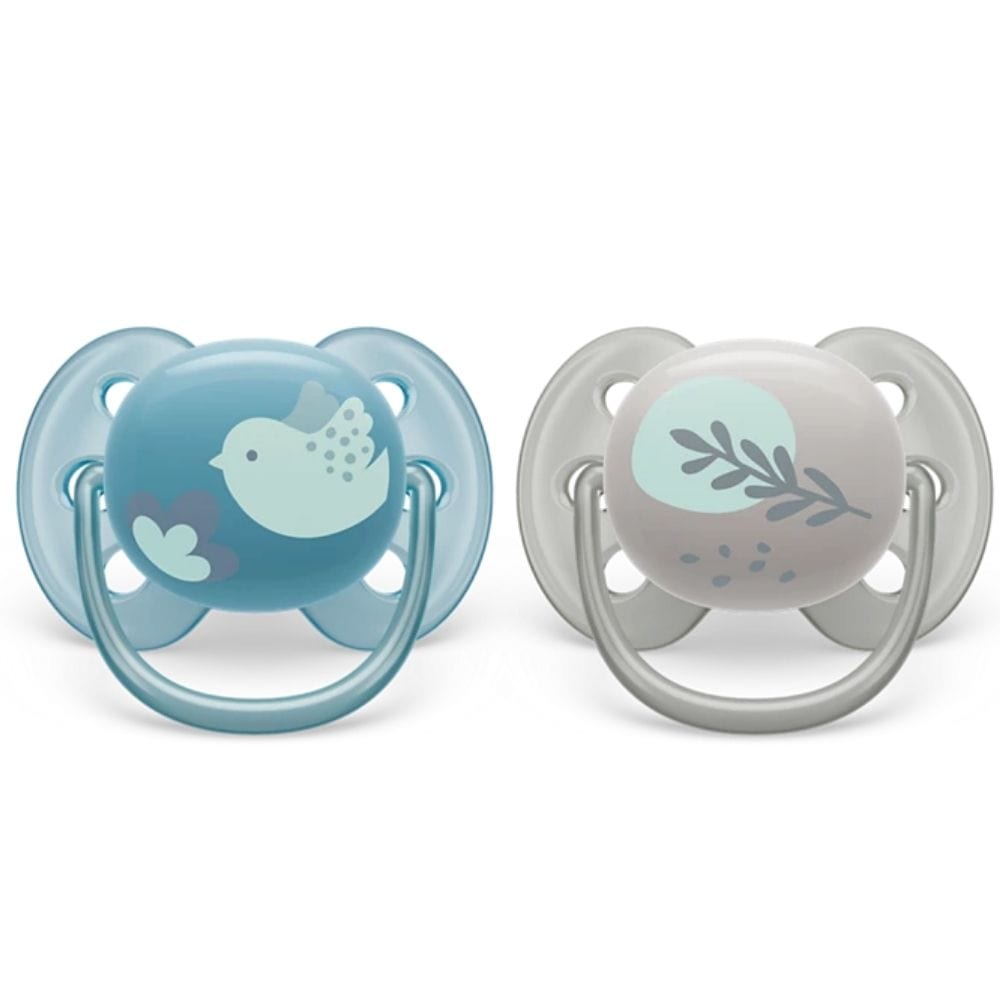 Philips Avent Ultra Soft Pacifier, 6-18 Months, Boy - 2 Pieces