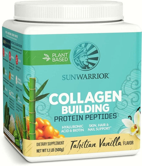 Sunwarrior Collagen Building Protein Peptides, Tahitian Vanilla - 500 g
