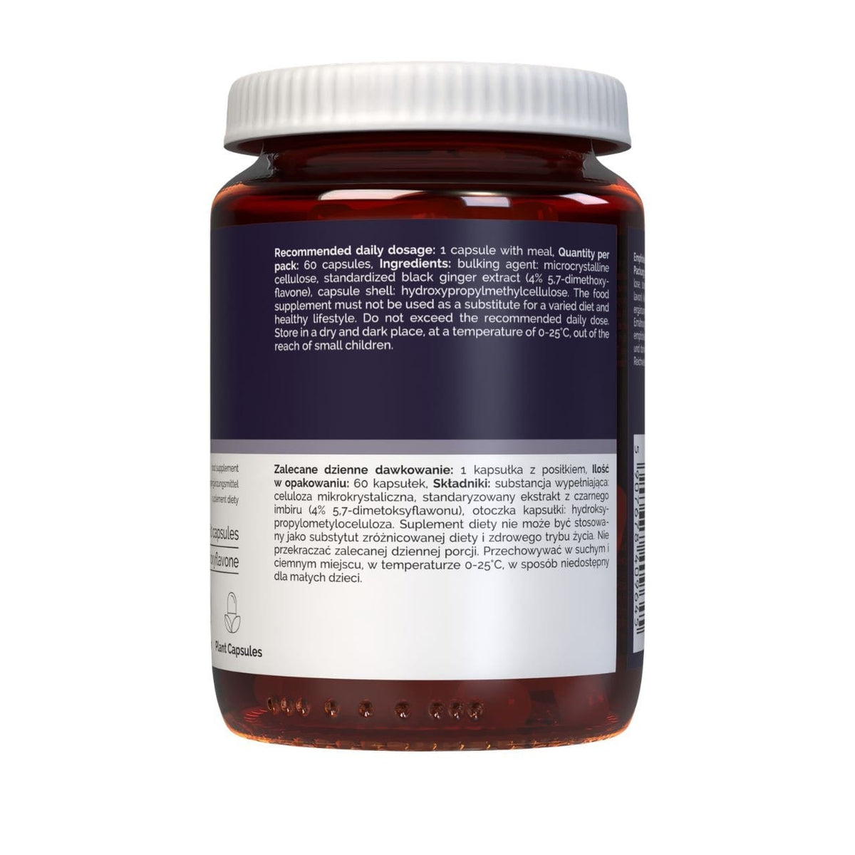 Vitaler's Black Ginger 100 mg - 60 Capsules