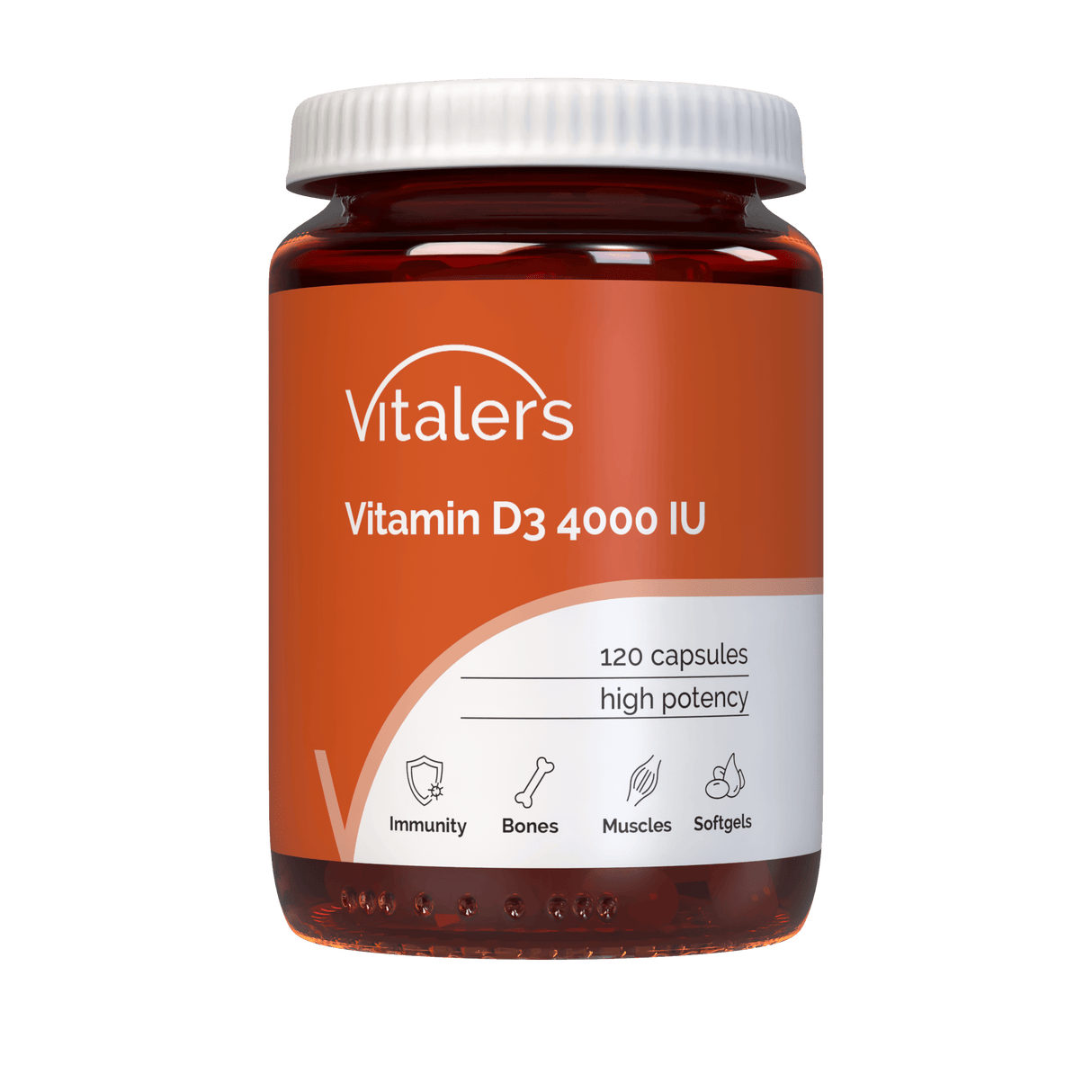 Vitaler's Vitamin D3 4000 IU - 120 Softgels