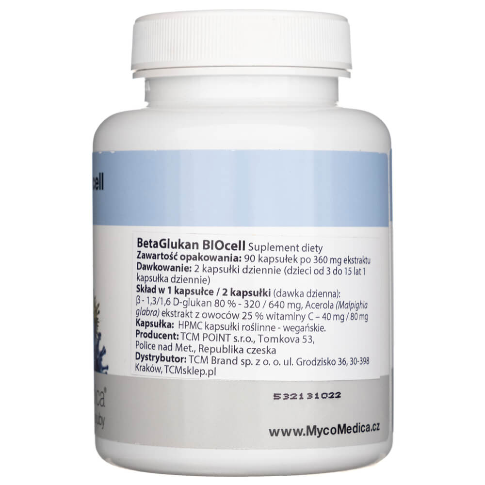 MycoMedica BetaGlucan in optimal concentration - 90 Capsules