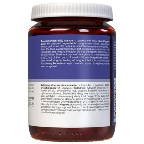 Vitaler's Horčík 100 mg + draslík 150 mg + vitamín B6 6 mg - 60 kapsúl
