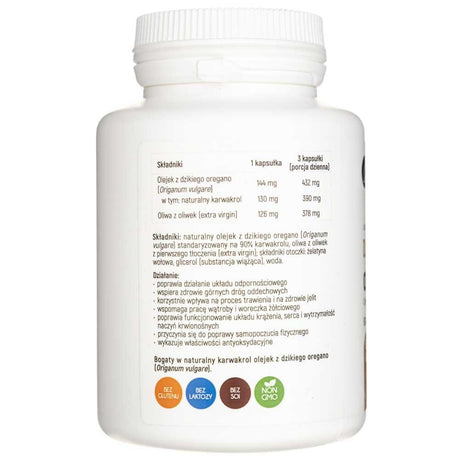 Aliness Wild Oregano Oil STRONG 100% - 90 Capsules