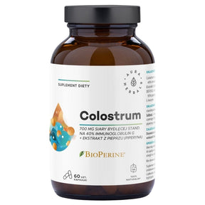 Aura Herbals Colostrum 700 mg + BioPerine® - 60 Capsules