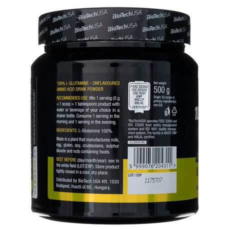 BioTech USA 100% L-Glutamine - 500 g