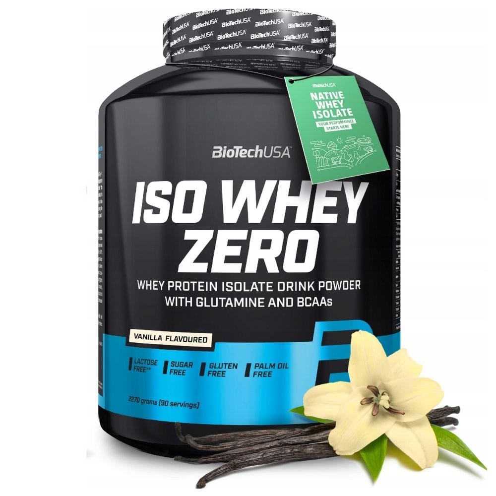 BioTech USA Iso Whey Zero, Vanilla Flavoured - 2270 g