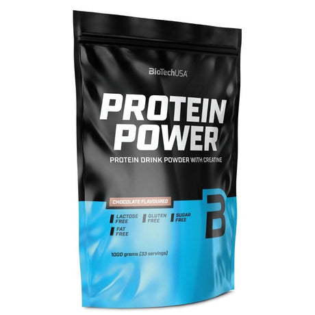 BioTech USA Protein Power, Chocolate Flavoured - 1000 g