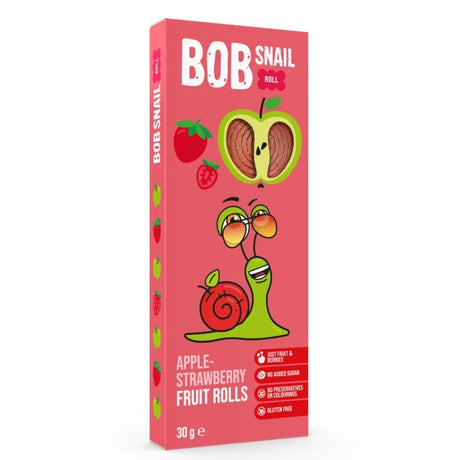 Bob Snail Rollsy Apple & Strawberry Snack with No Added Sugar - 30 g