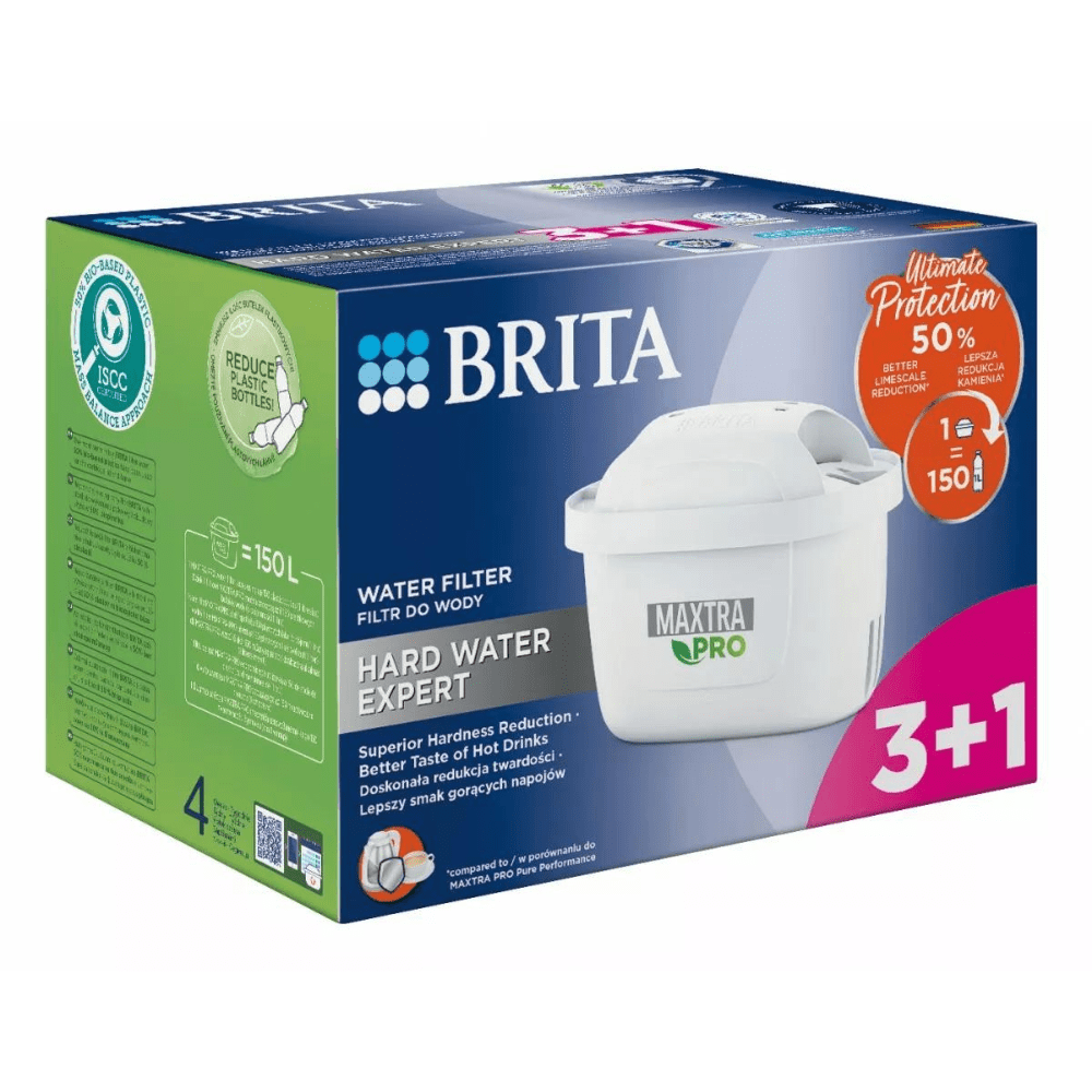 Brita Maxtra Pro Hard Water Expert Cartidges - 3+1 Pieces