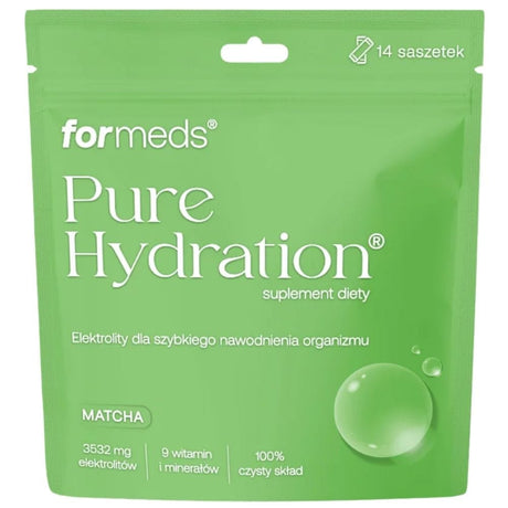Formeds Pure Hydration Electrolytes, Matcha - 14 Sachets
