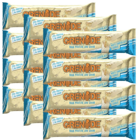 Grenade Protein Bar, White Chocolate Cookie - 12 Pieces