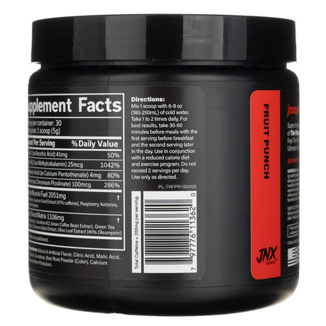 JNX Sports The Ripper! Fat burner, fruit punch - 150 g