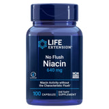 Life Extension No Flush Niacin 640 mg - 100 Capsules