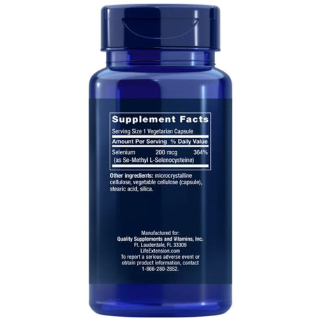 Life Extension Se-Methyl L-Selenocysteine 200 mcg - 90 Capsules