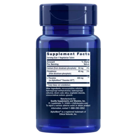 Life Extension Theanine XR™ Stress Relief - 30 Tablets
