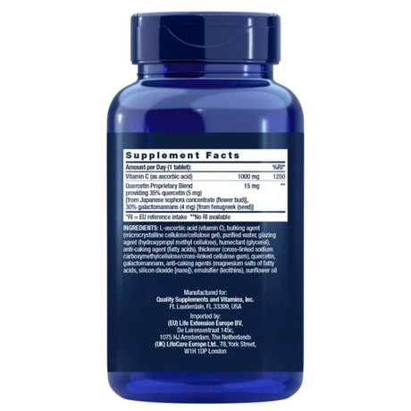 Life Extension Vitamin C and Bio-Quercetin Phytosome - 250 Tablets
