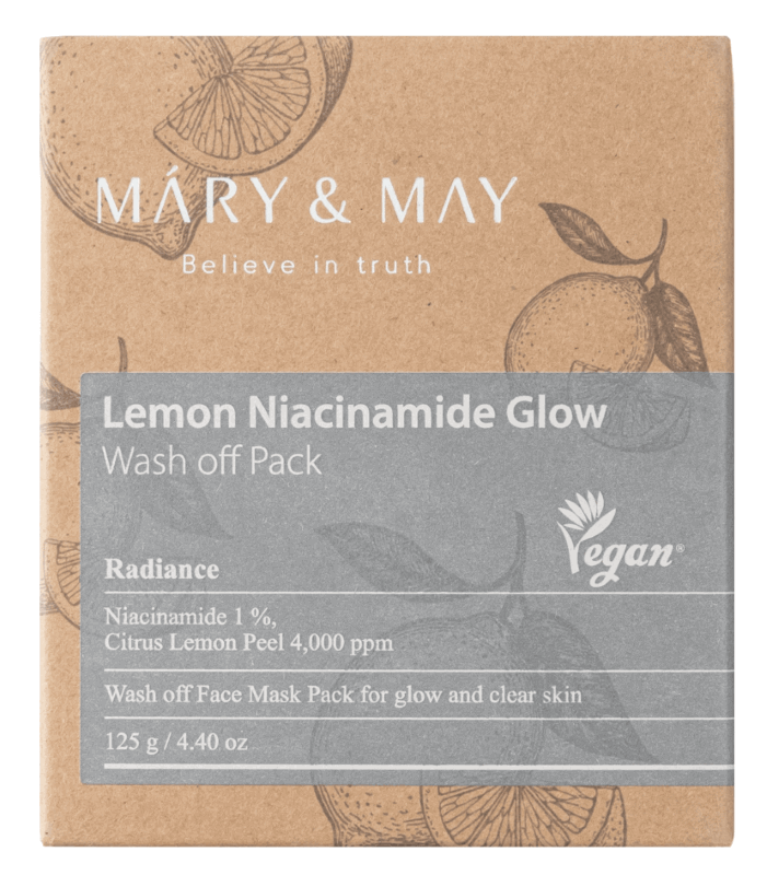 Mary&May Lemon Niacinamide Glow Wash off Pack - 125 g