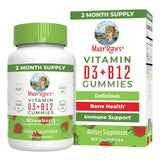 MaryRuth's Organic D3+B12, Strawberry - 60 Gummies