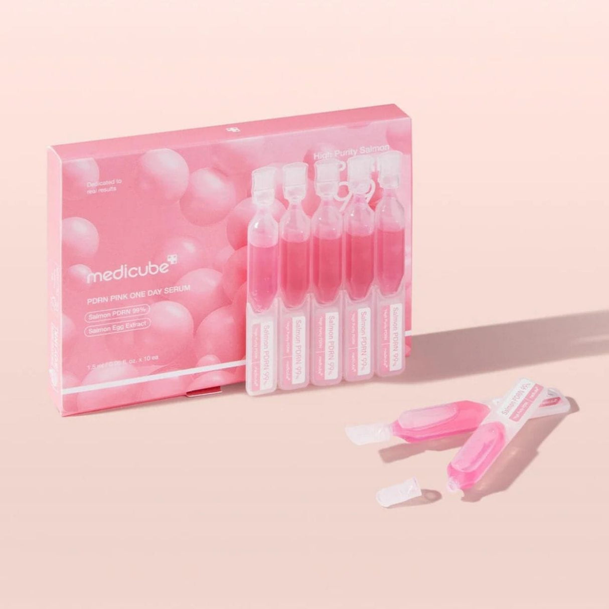 Medicube PDRN Pink One Day Serum with Collagen and PDRN - 10 Vials x 1.5 ml