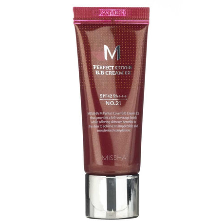 Missha M Perfect Cover B.B Cream SPF 42 PA+++ NO.21 Light Beige - 20 ml