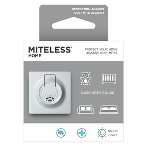 Miteless Home Ultrasonic Mite Protection for Your Home - Grey