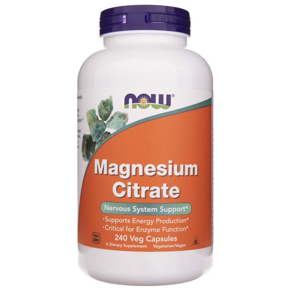 Now Foods Magnesium Citrate 400 mg - 240 Veg Capsules