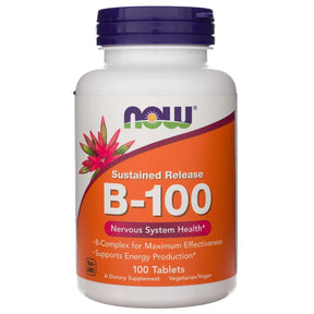 Now Foods Vitamin B-100 Sustained Release - 100 Tablets