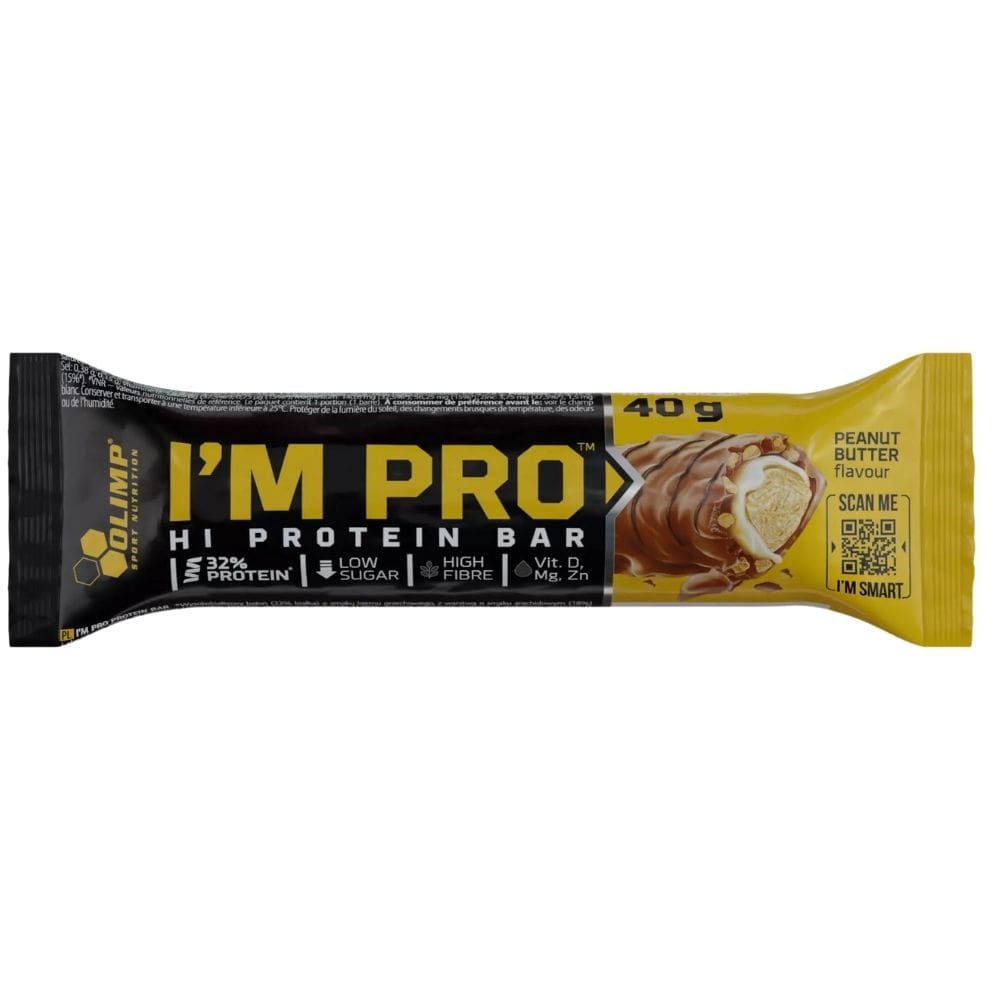 Olimp I'M PRO Protein Bar, Peanut Butter - 40 g