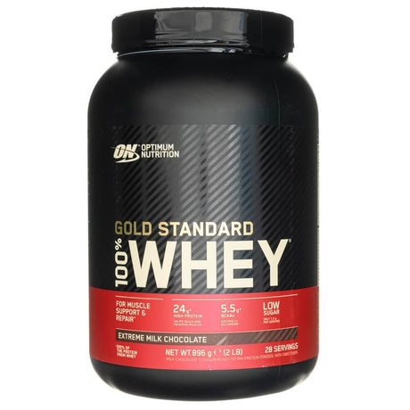 Optimum Nutrition Gold Standard 100% Whey Protein, Extreme Milk Chocolate - 896 g