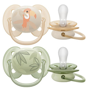 Philips Avent Ultra Soft Pacifier, 0-6 Months, Boy - 2 Pieces
