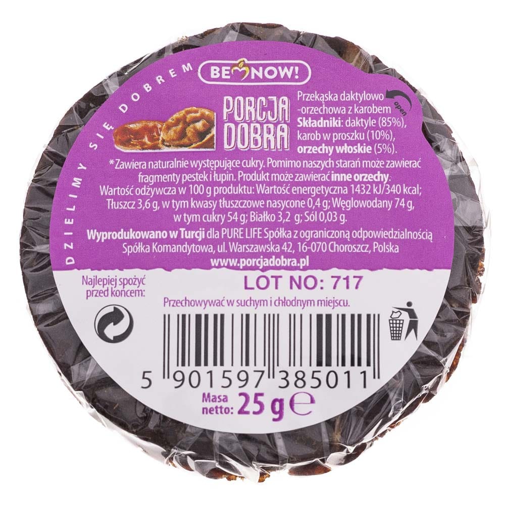 Porcja Dobra Hazelnut and Date Disc - 25 g