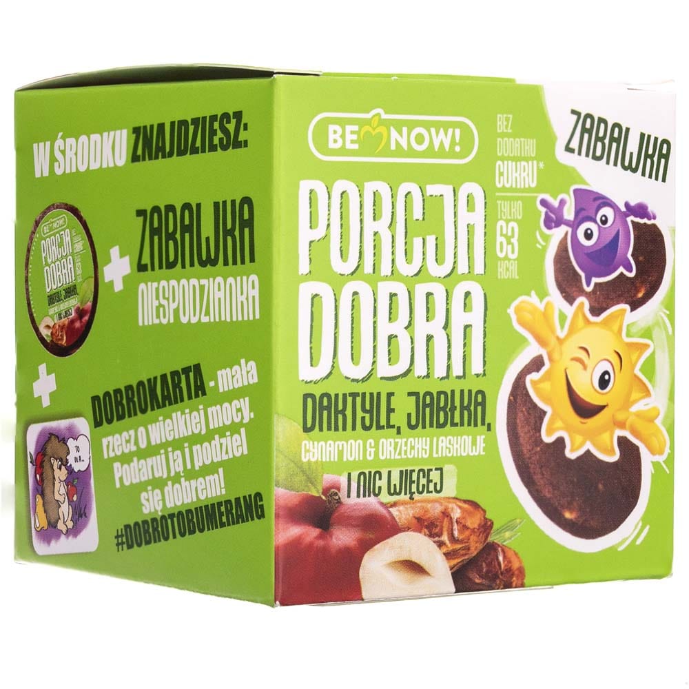 Porcja Dobra Surprise Cube, Dates, Apple, Hazelnuts and Cinnamon - 20 g