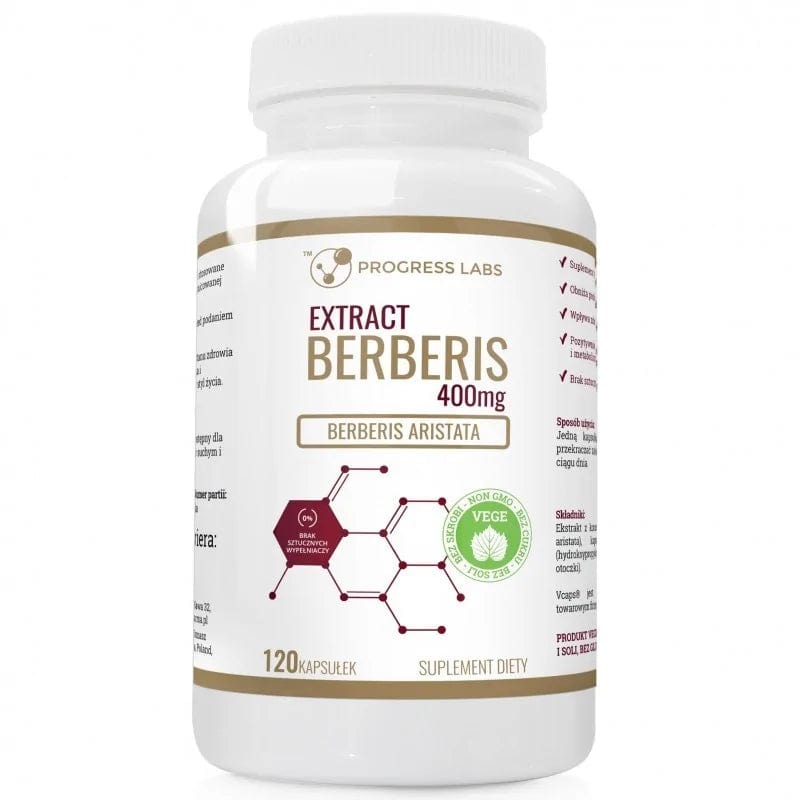 Progress Labs Berberine 400 mg - 120 Capsules