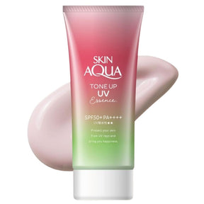 Rohto Skin Aqua Tone Up UV Essence Happiness Aura SPF50+ PA++++ - 80 g