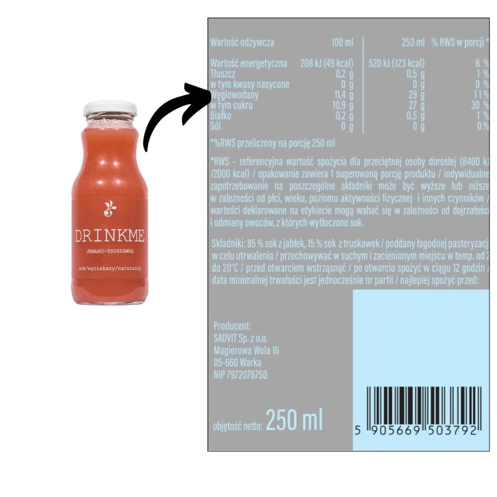 Sadvit Apple and Strawberry Juice - 250 ml