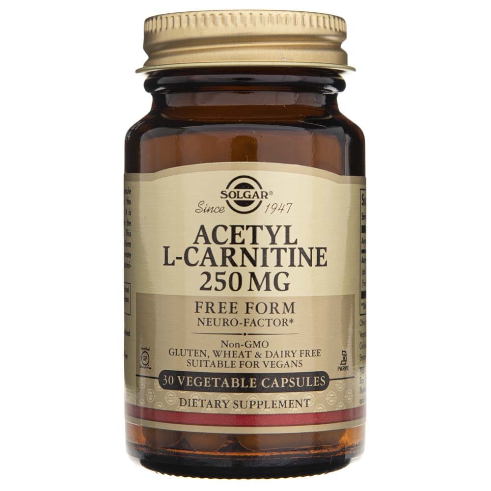 Solgar Acetyl L-Carnitine 250 mg - 30 Capsules