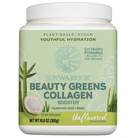 Sunwarrior Beauty Greens Collagen Booster, Tasteless - 300 g