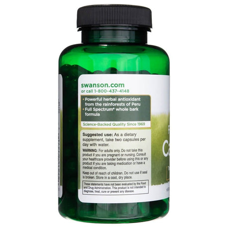 Swanson Cat's Claw 500 mg - 100 Capsules
