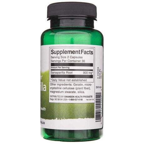 Swanson Full Spectrum Sarsaparilla Root 450 mg - 60 Capsules