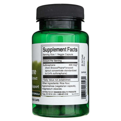 Swanson Sulforaphane 400 mcg - 60 Capsules