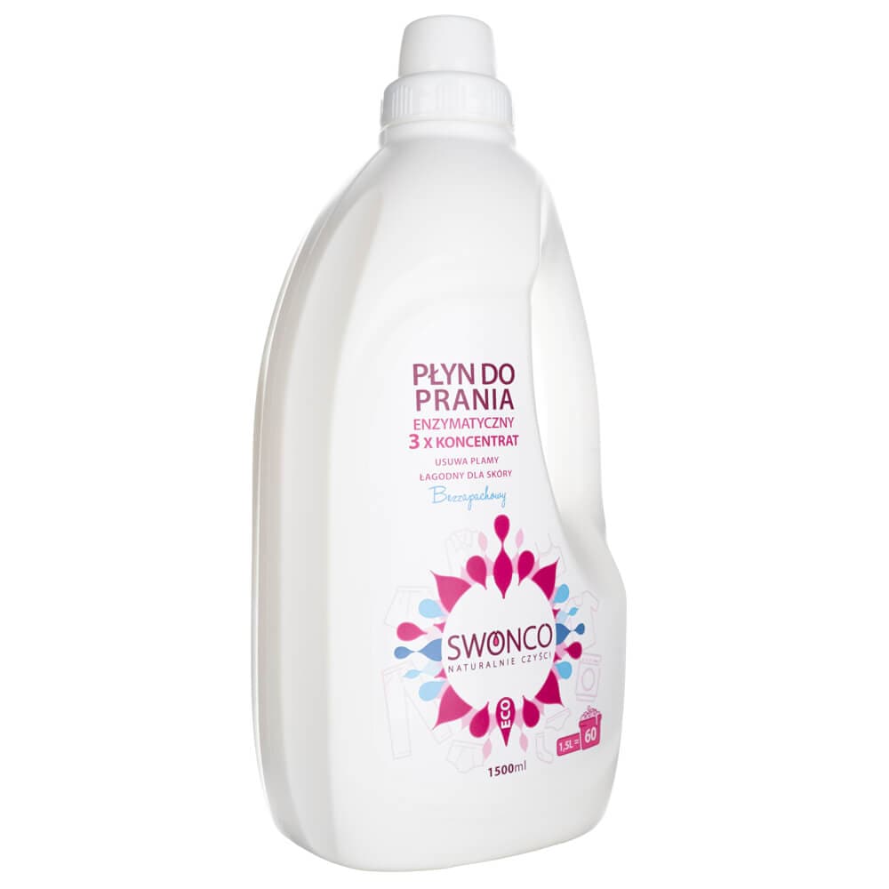 Swonco Laundry Liquid Enzymatic, Fragrance Free - 1500 ml